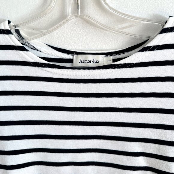 ARMOR LUX made in France Breton Nautical Sailor Striped 100% cotton Pullover 1 - Picture 3 of 7